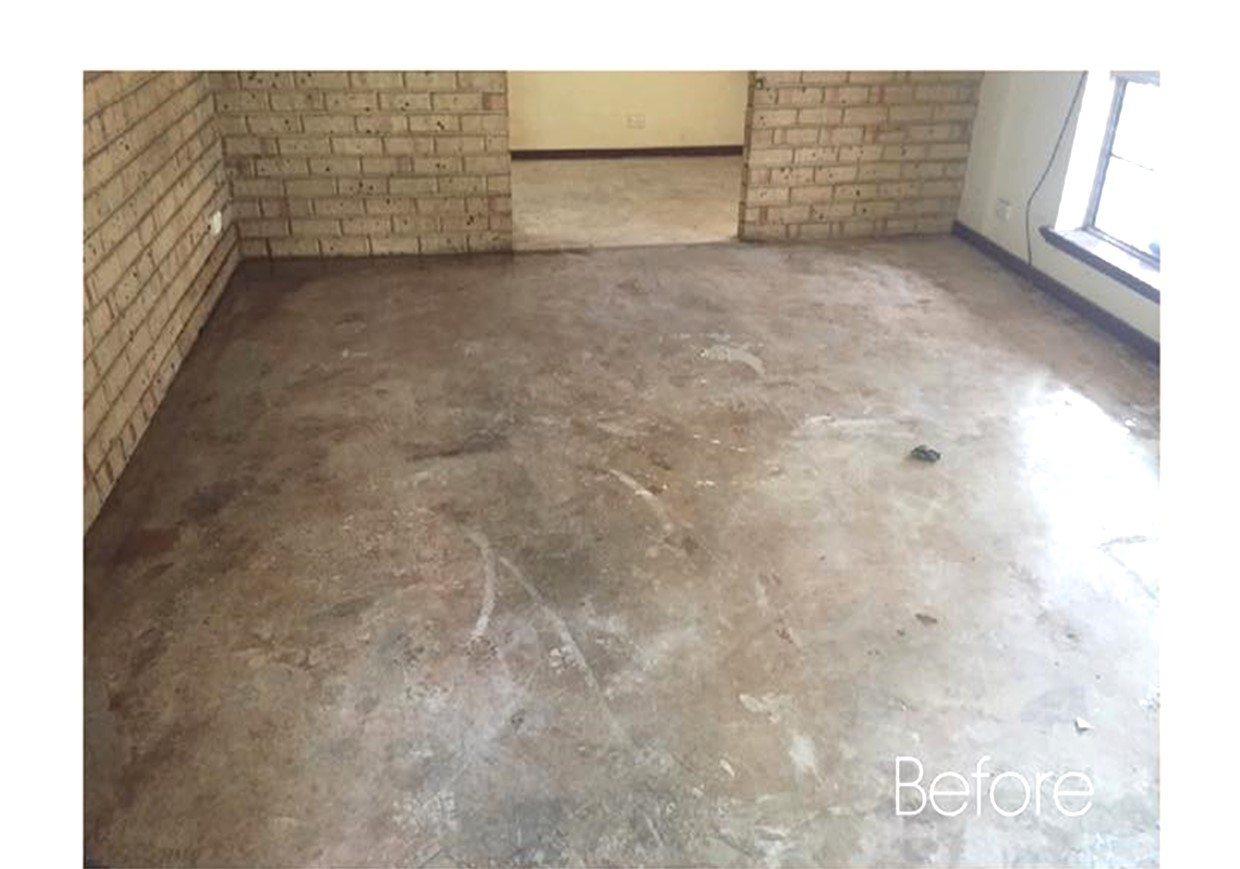 Before Agg Floor polishing Hawke’s Bay